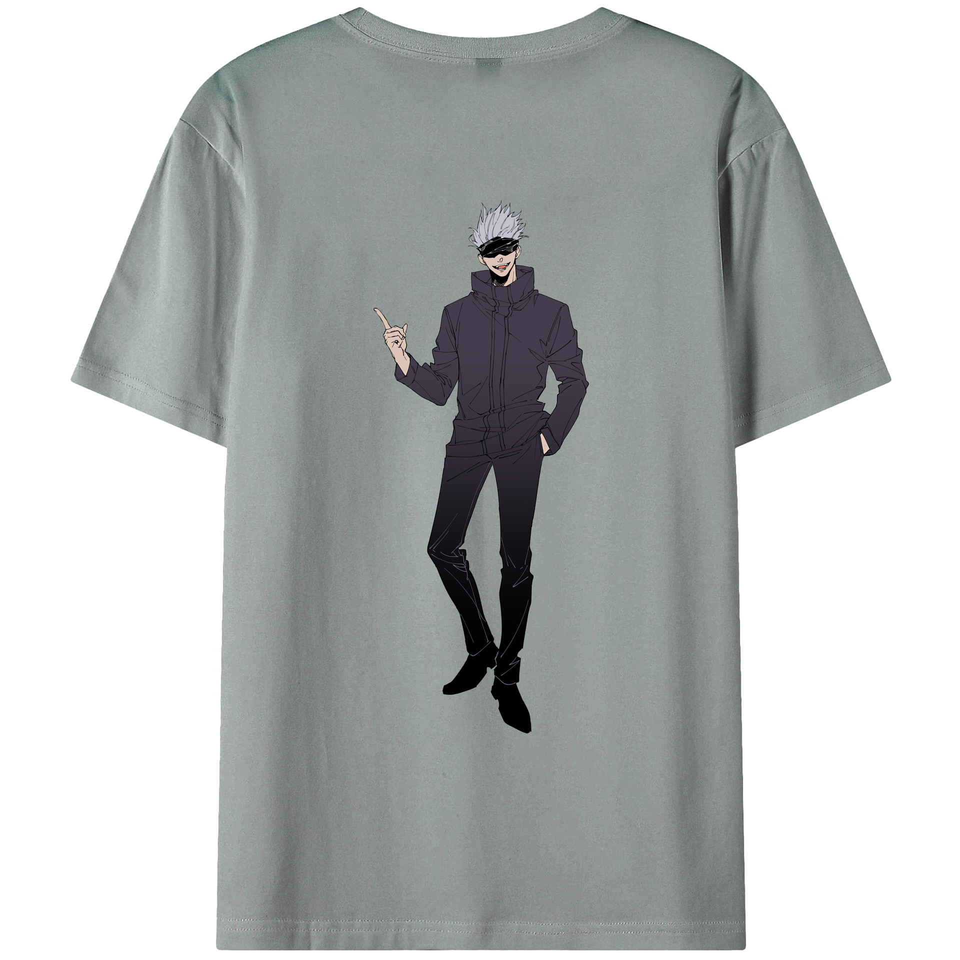（画像用） 呪術廻戦 Jujutsu Kaisen 綿100％ メンズ半袖Tシャツ（バックプリント） 通気性